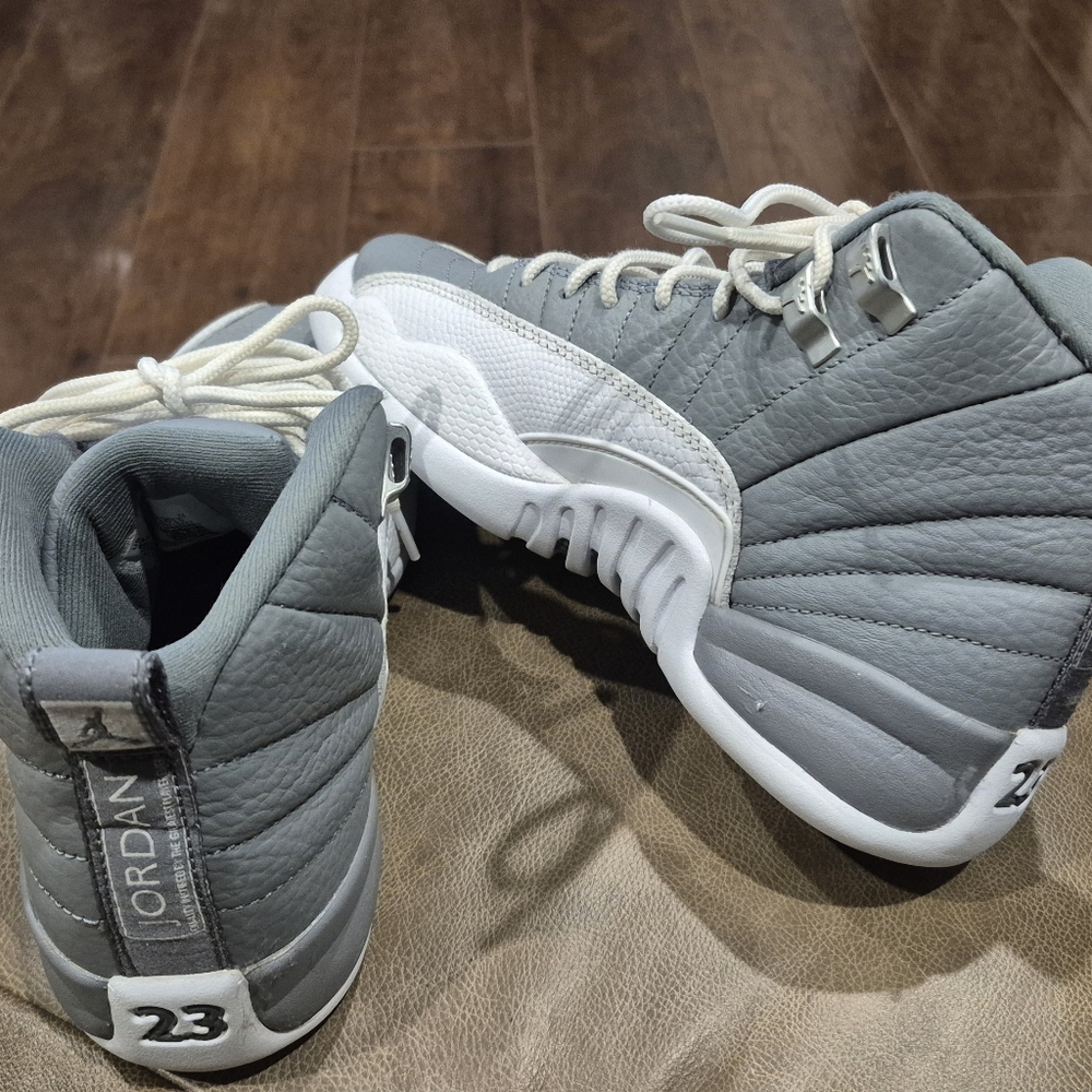 Jordan 12 Retro PS Gray and White
